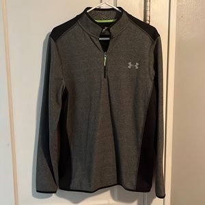 Men’s under armour 1/4 zip (grey, size medium)